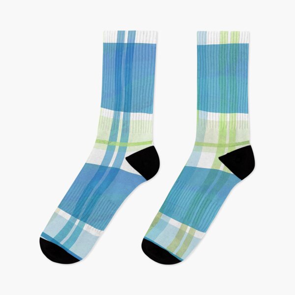Artikelvorschau, Madras Plaid Grün und Blau entworfen und verkauft von ImagineThatNYC.