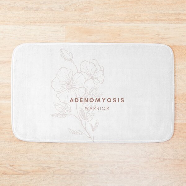 Item preview, ADENOMYOSIS WARRIOR: Black and White Floral Design - Chronic Illness Awareness + POLYCYSTIC OVARIAN SYNDROME designed and sold by endoemmm.