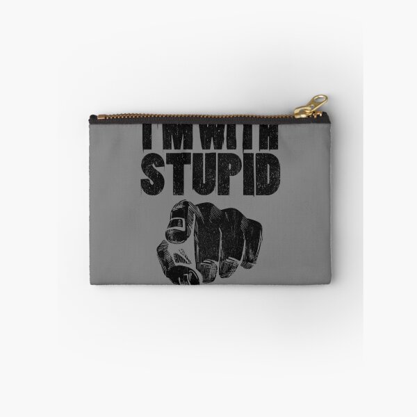 Item preview, I'm With Stupid Pointing Finger At You Funny You're Stupid Gear designed and sold by DynamicDesign.