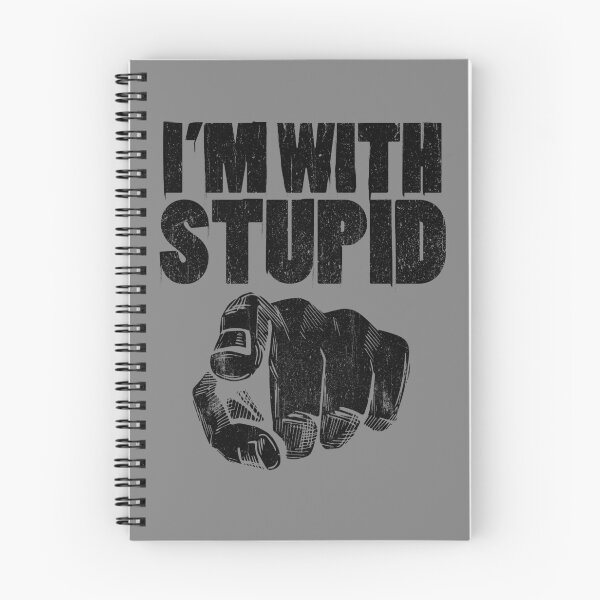 Item preview, I'm With Stupid Pointing Finger At You Funny You're Stupid Gear designed and sold by DynamicDesign.