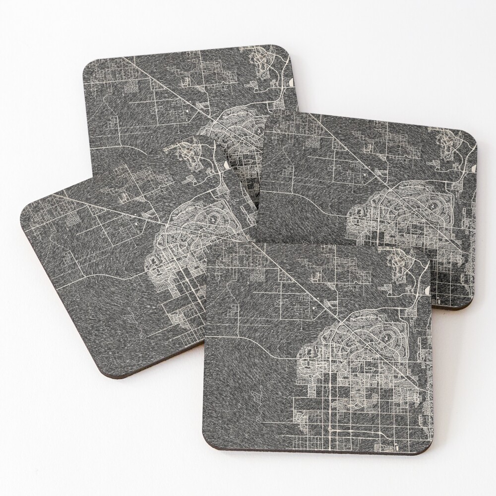 Item preview, Coasters (Set of 4) designed and sold by InkMaps.