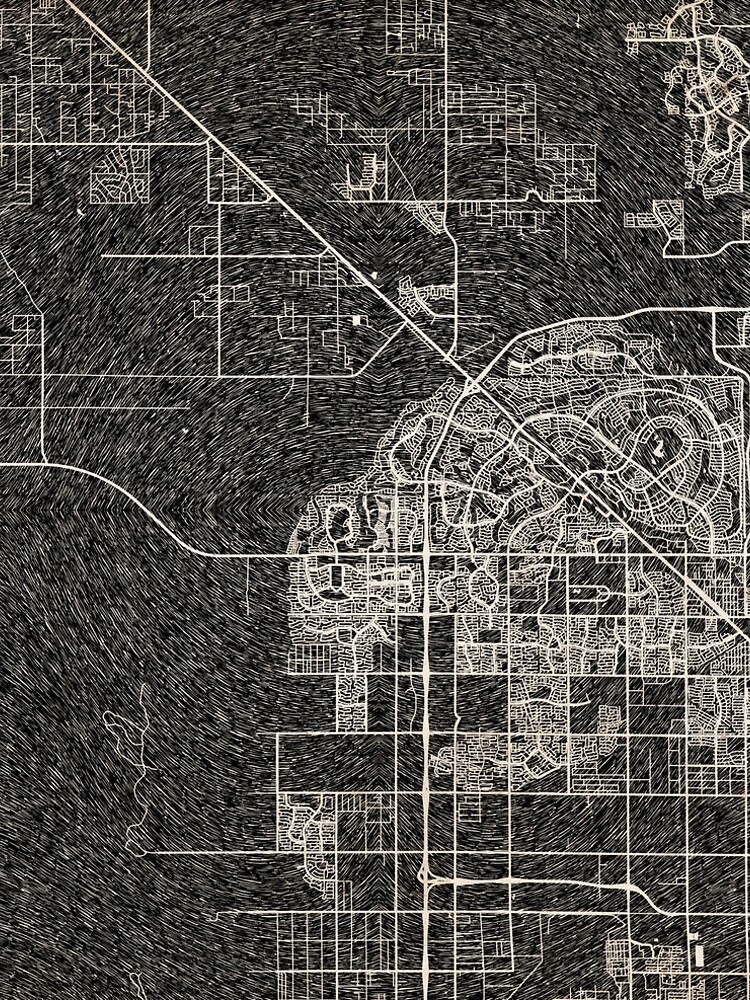 Thumbnail 5 von 5, A-Linien Kleid, Surprise map Arizona Ink lines designt und verkauft von InkMaps.