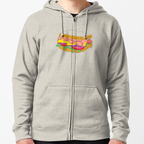 Sandwich Zipped Hoodie