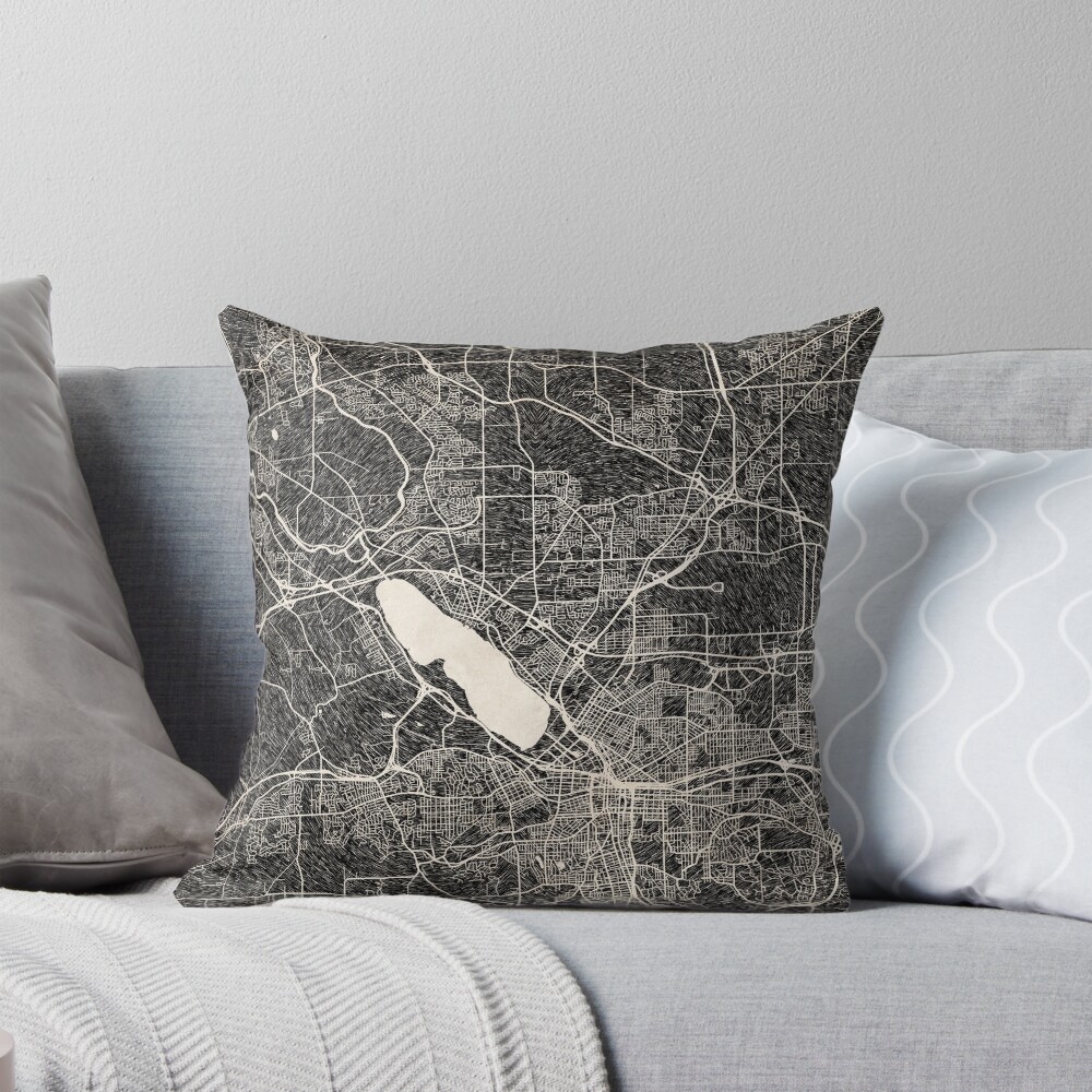 Aperçu de l'œuvre Coussin créée et vendue par InkMaps.
