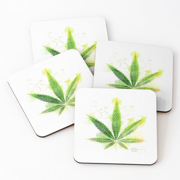 Item preview, Cannabis Botanical Watercolor designed and sold by GraphicAlchemy.