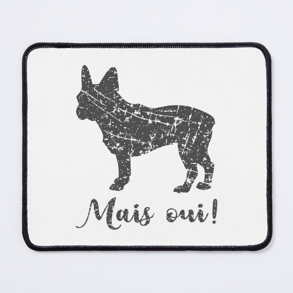 Artikelvorschau, Beunruhigte französische Bulldogge Mais Oui entworfen und verkauft von JoBella-Designs.