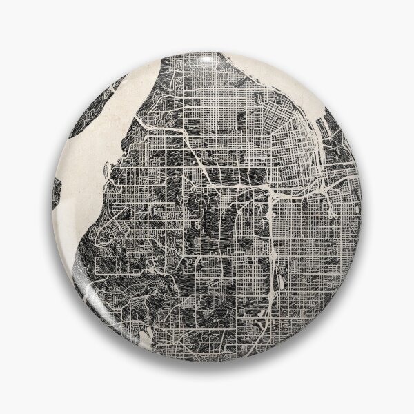 Item preview, Tacoma map Washington Ink lines designed and sold by InkMaps.