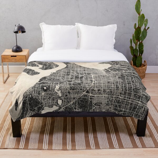 Artikelvorschau, Tacoma map Washington Ink lines entworfen und verkauft von InkMaps.