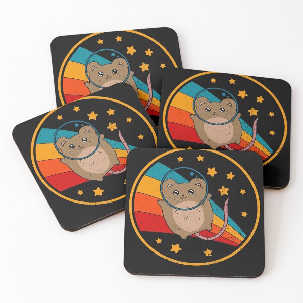 Item preview, Cute Vintage Natural Brown Fancy Mouse Owner Retro Pet Mouse In Space designed and sold by JokeGysen.