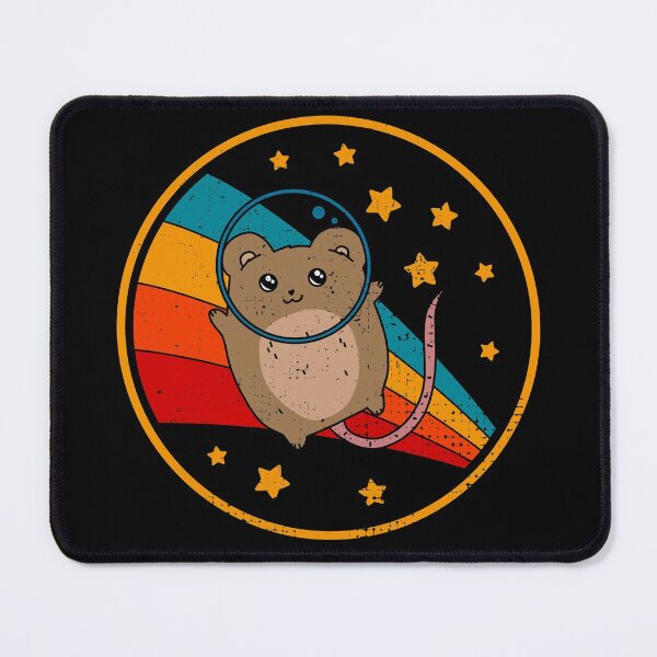 Item preview, Cute Vintage Natural Brown Fancy Mouse Owner Retro Pet Mouse In Space designed and sold by JokeGysen.