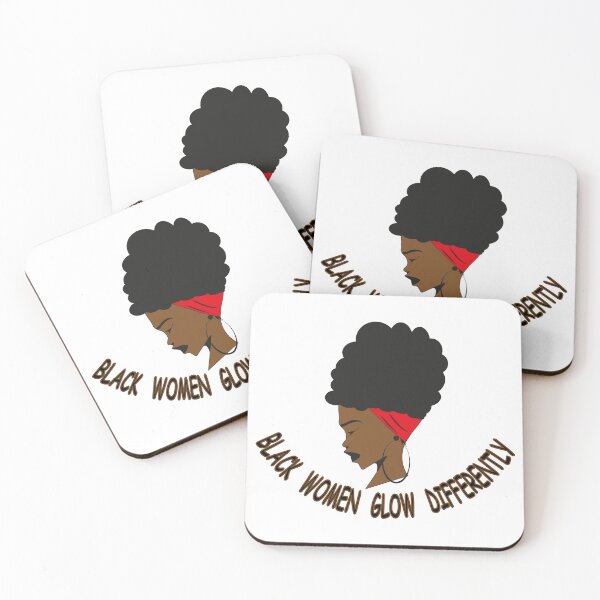 Item preview, Black Women Glow Differently designed and sold by bahicharafe.