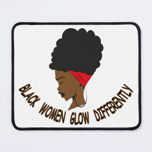 Item preview, Black Women Glow Differently designed and sold by bahicharafe.