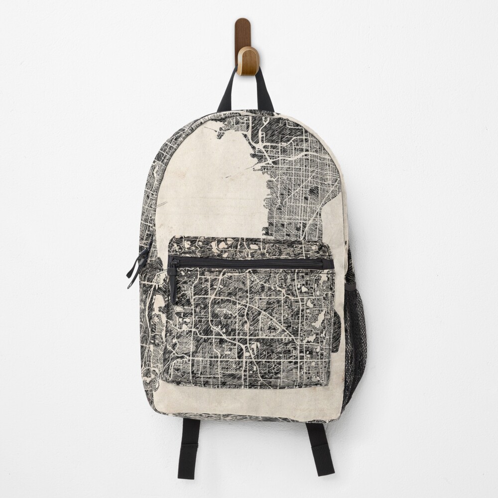 Vista previa del artículo con la obra «Mochila», diseñado y vendido por InkMaps.