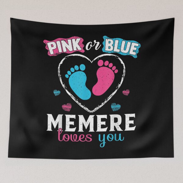 Item preview,  Memere Pink Blue Loves Baby Gender Reveal designed and sold by luisweber.