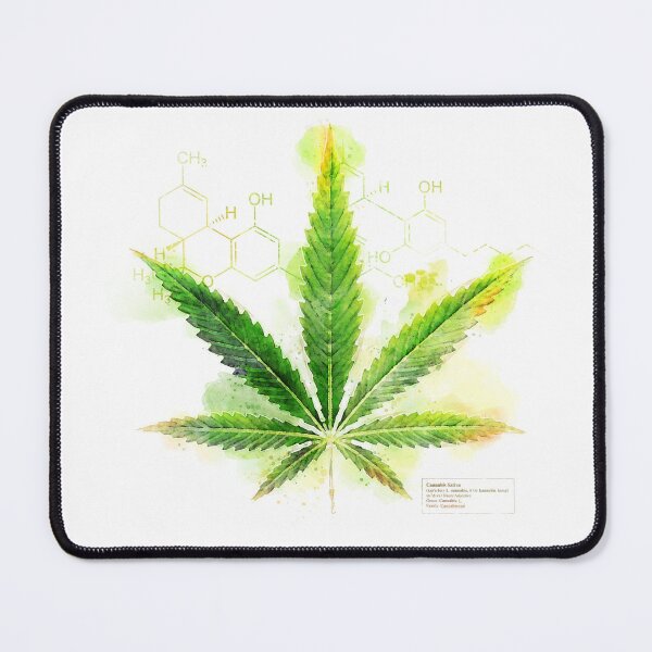 Item preview, Cannabis Botanical Watercolor designed and sold by GraphicAlchemy.