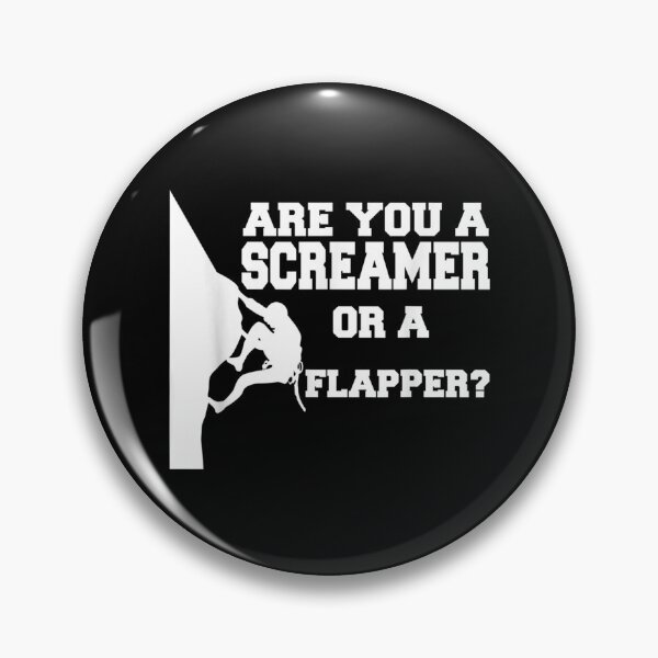 Item preview,  Screamer Flapper Funny Rock Climber Humor designed and sold by luisweber.