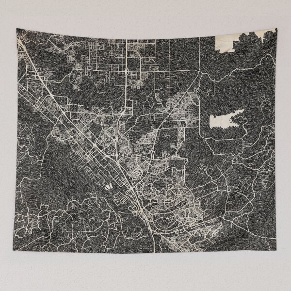 Item preview, Temecula map California Ink lines designed and sold by InkMaps.