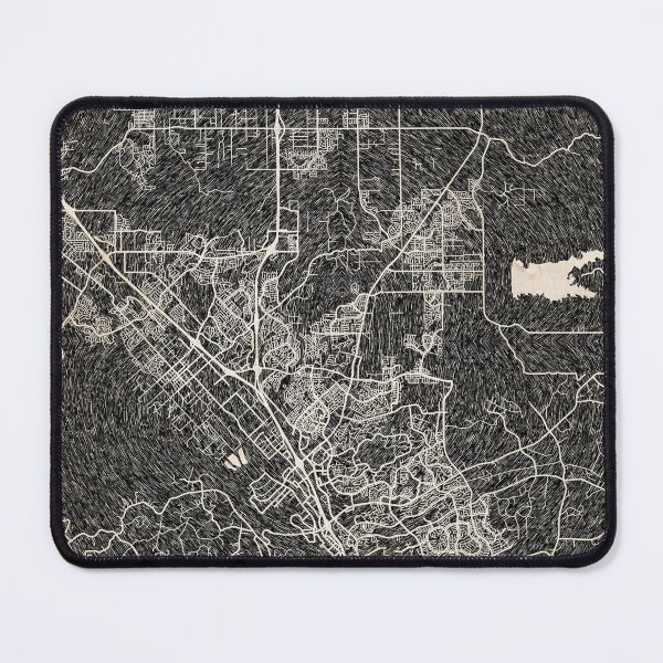 Artikelvorschau, Temecula map California Ink lines 2 entworfen und verkauft von InkMaps.