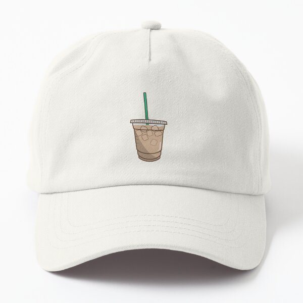iced coffee doodle Dad Hat