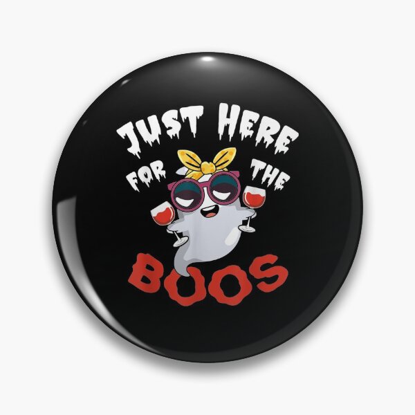 Item preview, Just Here For The Boos Funny Halloween Ghost Cute Wine Lover  designed and sold by FelixRiojas.