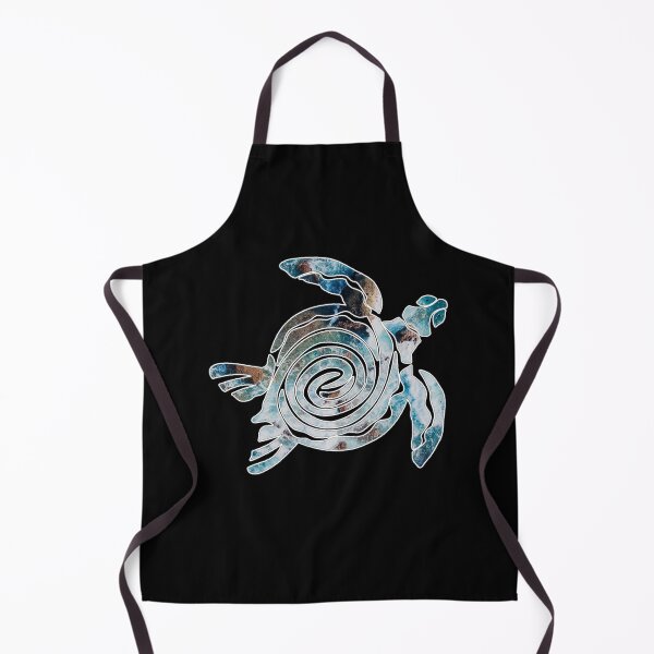 Item preview, sea turtle swirly silhouette designed and sold by Bizarro23.