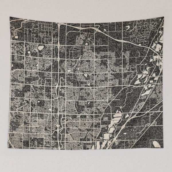 Item preview, Thornton map Colorado Ink lines designed and sold by InkMaps.