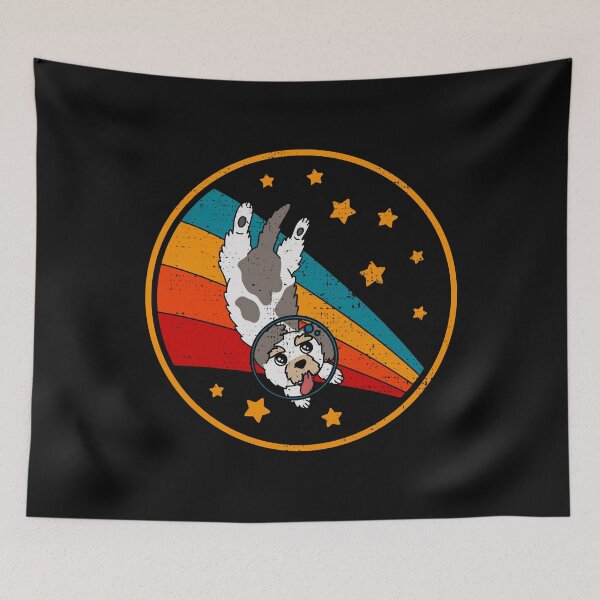 Item preview, Cute Vintage Petit Basset Griffon Vendeen Owner Retro Dog In Space designed and sold by JokeGysen.