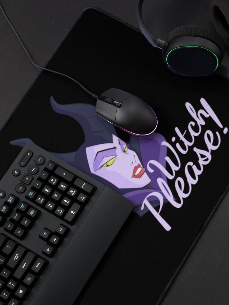 Alternate view of Witch Please! - Halloween Maleficent Mouse Pad