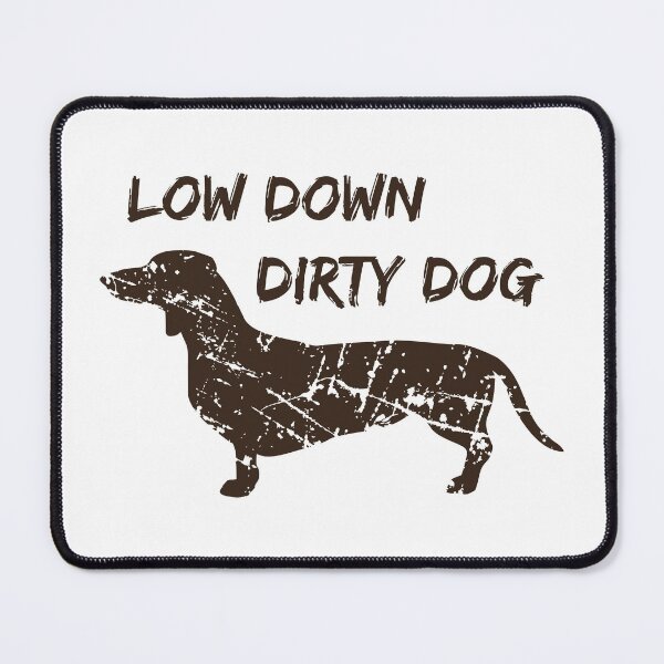 Item preview, Low Down Dirty Dog Dachshund Silhouette designed and sold by JoBella-Designs.
