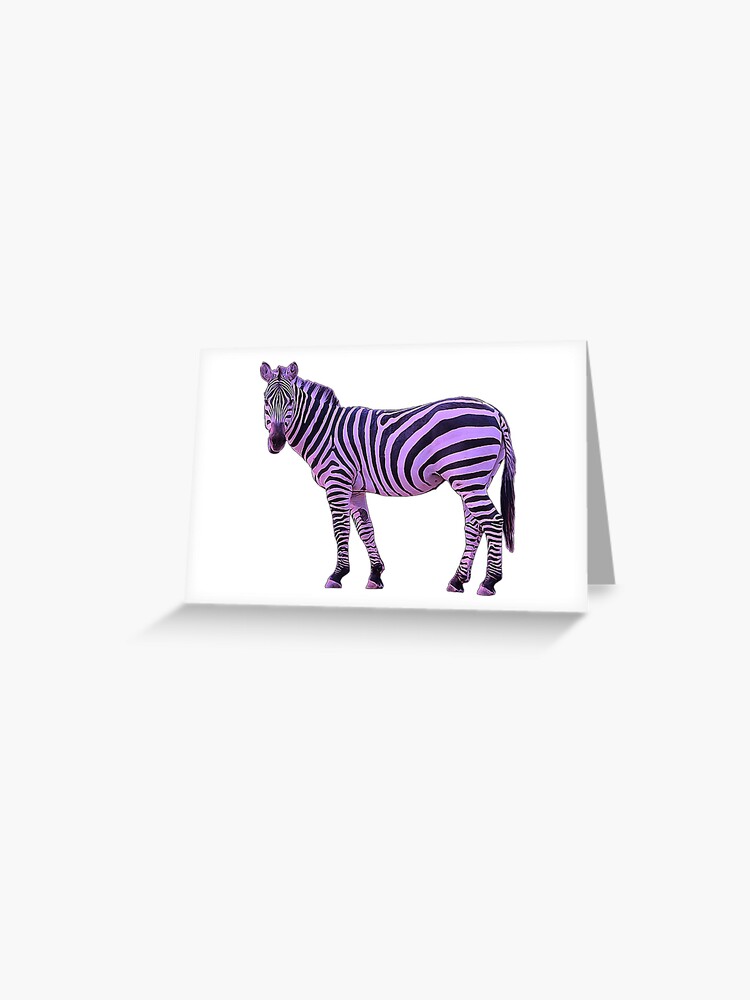 purple zebra Poster by marjard