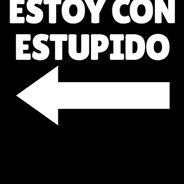 Imagen de la obra Estoy Con Estupido Spanish Arrow Left I'm With Stupid Gear de DynamicDesign