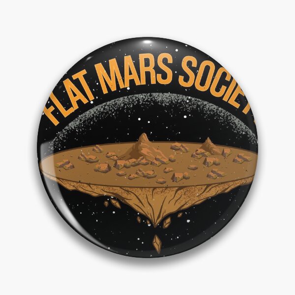 Item preview, Flat Mars Society | Funny Space Illustration designed and sold by artado.