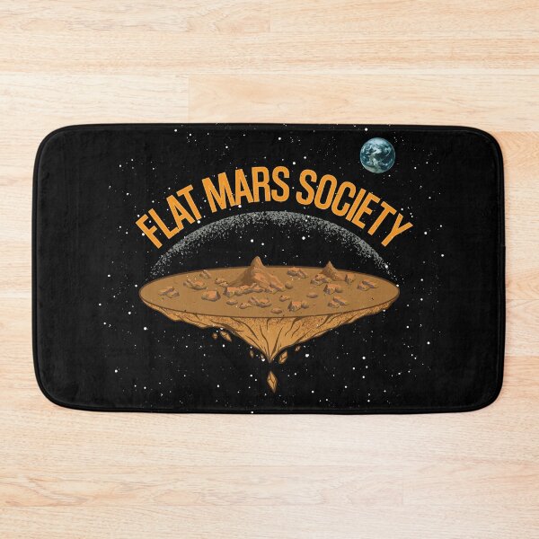 Item preview, Flat Mars Society | Funny Space Illustration designed and sold by artado.