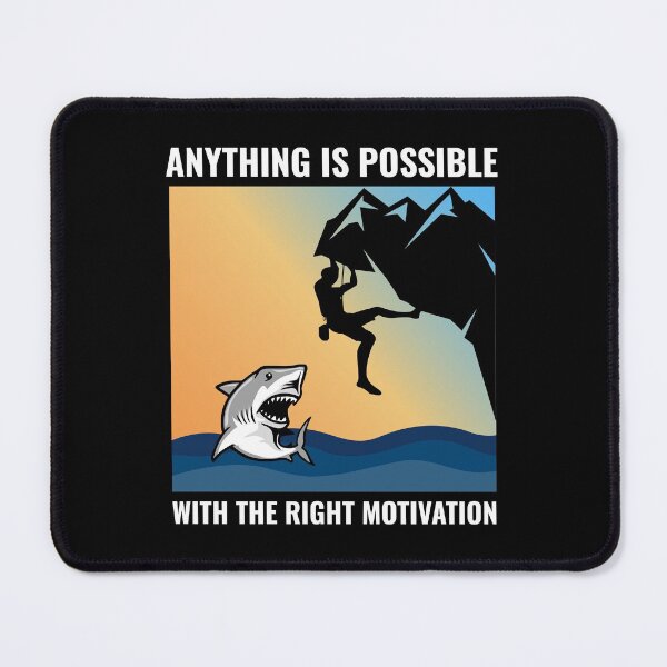 Item preview, Rock Climbing Bouldering Climber Shark Fish Funny designed and sold by CuteDesigns1.