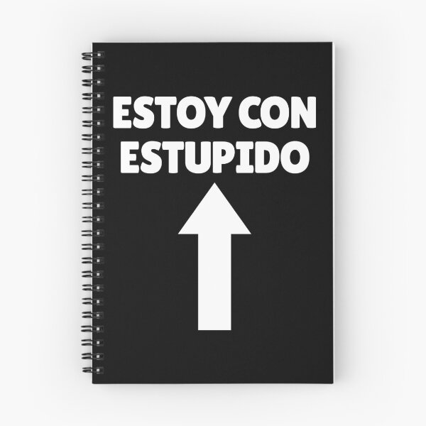 Item preview, Estoy Con Estupido Spanish Arrow Pointing Up I'm Stupid Gear designed and sold by DynamicDesign.