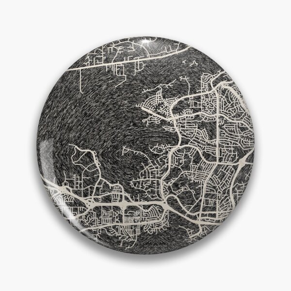 Item preview, Thousand Oaks map California Ink lines designed and sold by InkMaps.