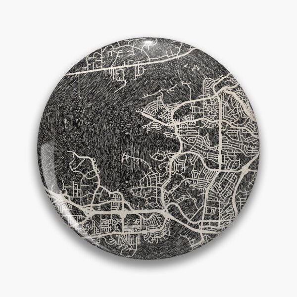 Item preview, Thousand Oaks map California Ink lines 2 designed and sold by InkMaps.