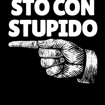 Imagen de la obra Sto Con Stupido Italian Finger Left Italy I'm With Stupid Gear de DynamicDesign