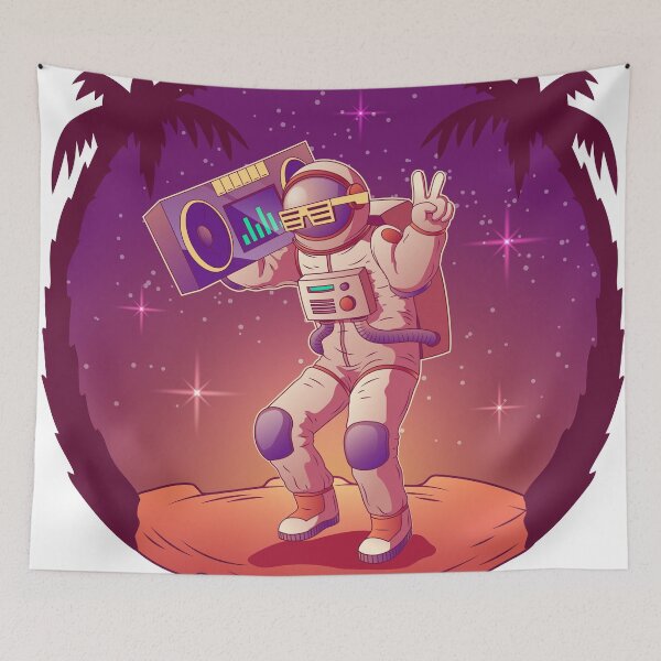 Item preview, Dancing astronaut spacemen  designed and sold by Royal Blue Clothing.