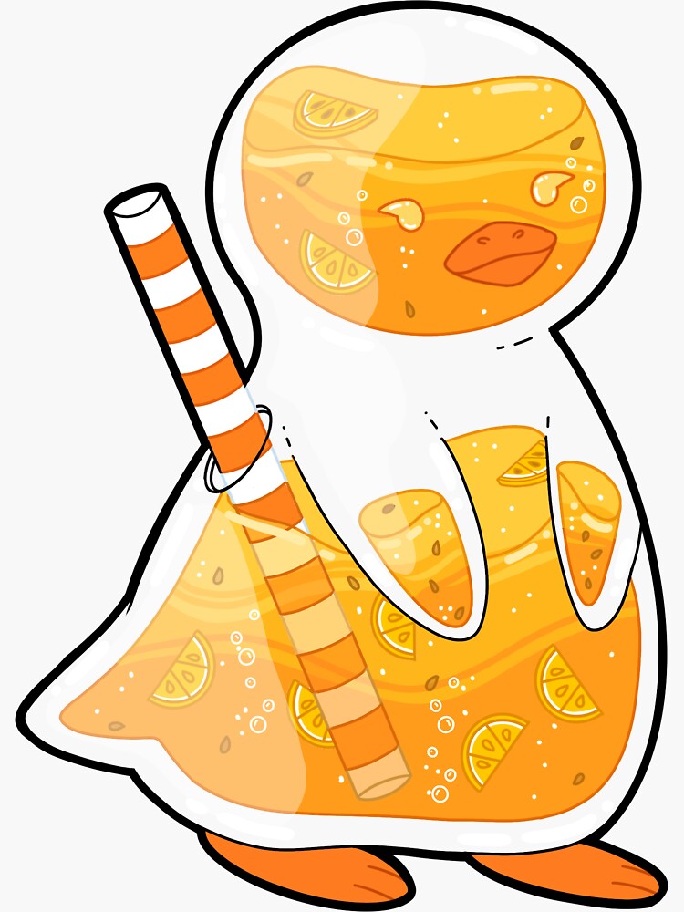 "Lemonade Duck (Left)" Sticker for Sale by Redbubble