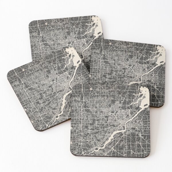 Item preview, Toledo map Ohio Ink lines designed and sold by InkMaps.