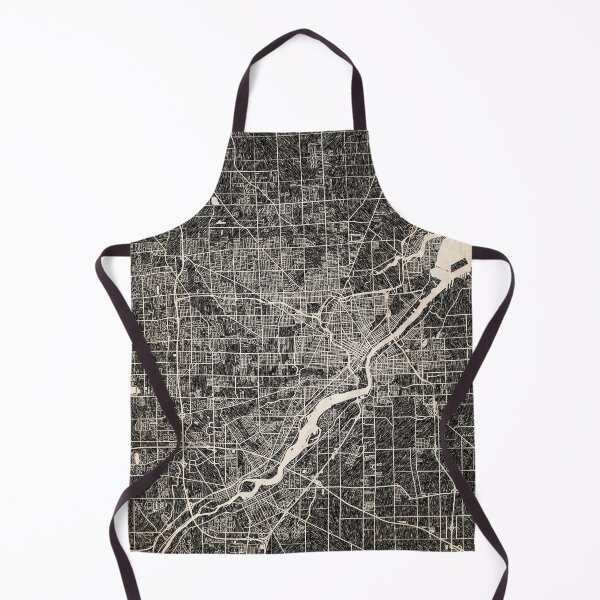 Item preview, Toledo map Ohio Ink lines 2 designed and sold by InkMaps.