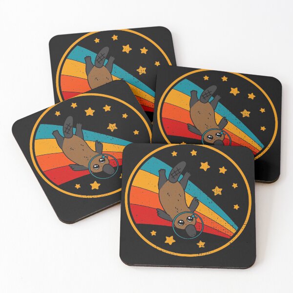 Item preview, Cute Vintage Platypus Owner Retro Platypus In Space designed and sold by JokeGysen.