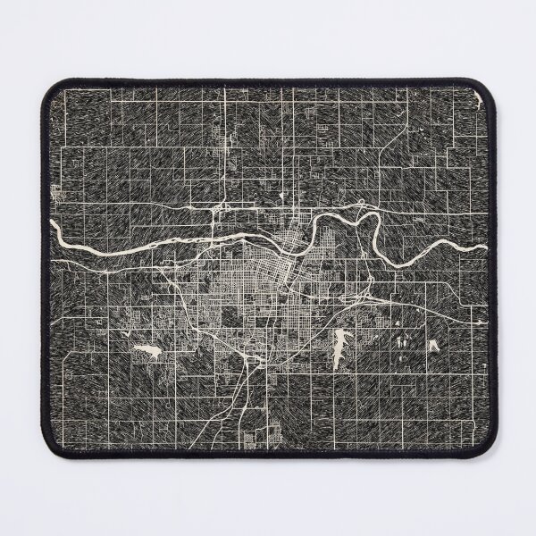 Item preview, Topeka map Kansas Ink lines designed and sold by InkMaps.