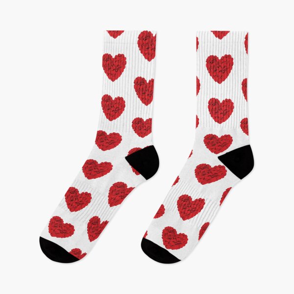 Item preview, Red Flowers Rose Patel Heart Love Valentine Floral Gardening Summer Gift Art Design Happy Life Apparel Essential Motivation Inspiration Joy Mood  designed and sold by DesignByHeartUK.