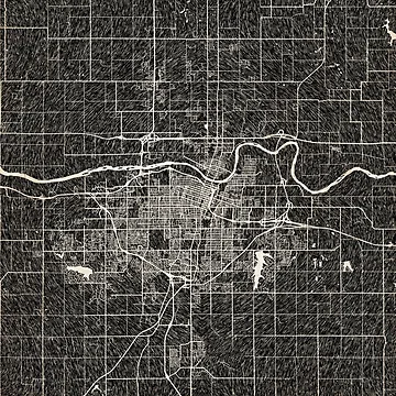 Vorschaubild zum Design Topeka map Kansas Ink lines 2 von InkMaps