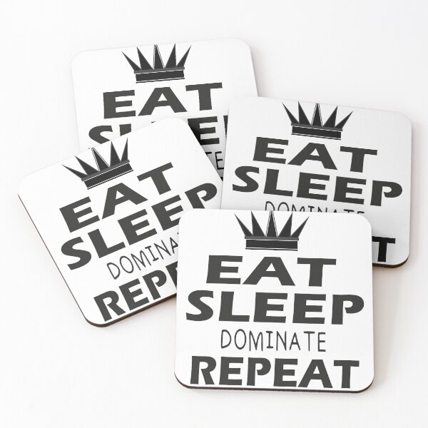 Item preview, EAT SLEEP DOMINATE REPEAT stickers designed and sold by Stickers  Designer.