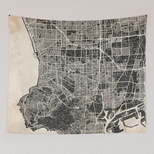 Item preview, Torrance map California Ink lines designed and sold by InkMaps.