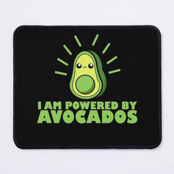 Item preview, Cartoon Avocado || Kawai || I am Powered by Avocados  designed and sold by cookingwithten.