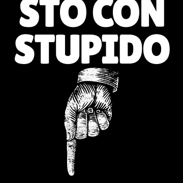 Imagen de la obra Sto Con Stupido Italian Finger Down Italy I'm With Stupid Gear de DynamicDesign